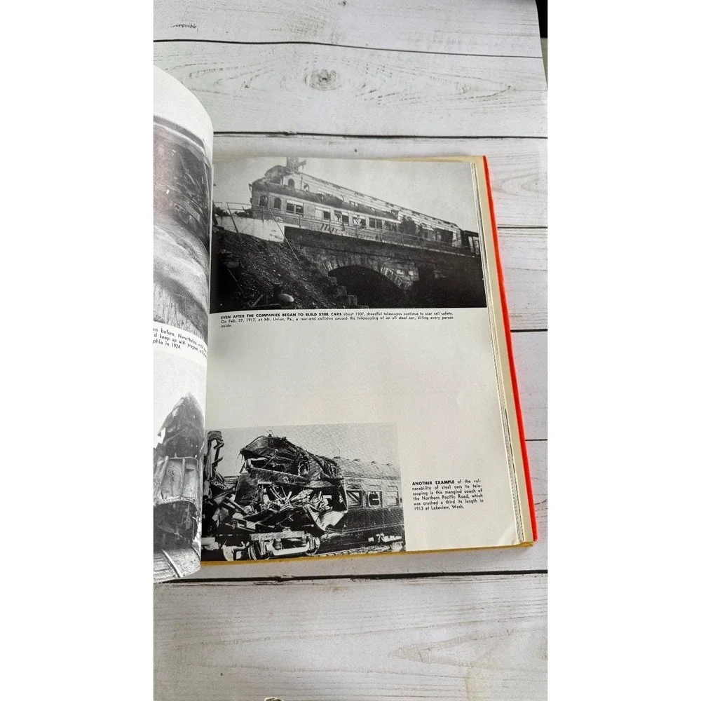 TRAIN WRECKS Robert C. Reed 1968 Pictorial History Railroad Accidents Bonanza